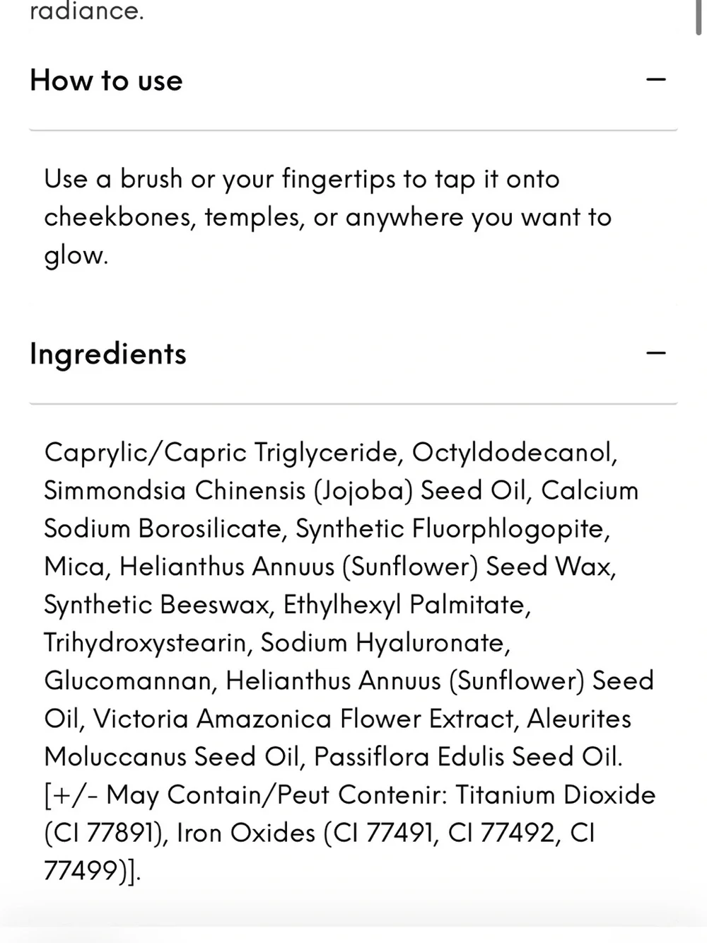 Saie Glow Sculpt multi-use cream highlighting blush